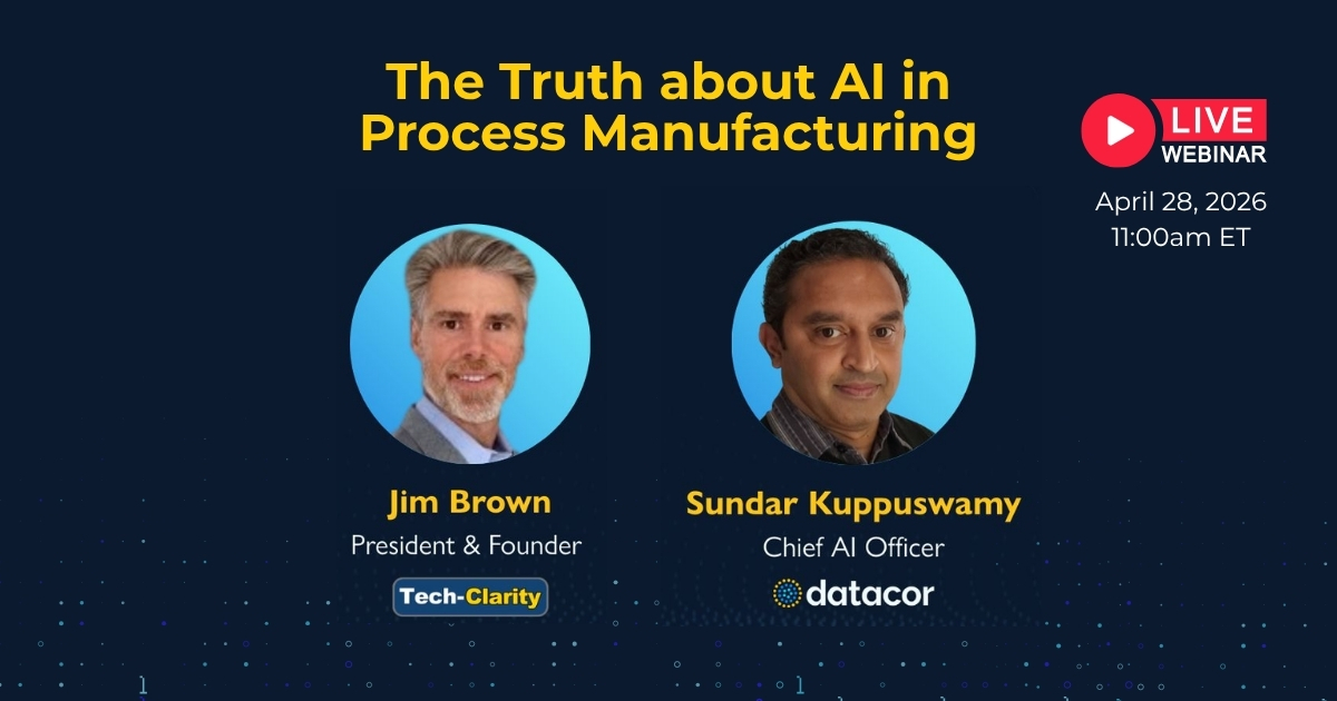 The Truth about AI in Process Manufacturing - Tech-Clarity